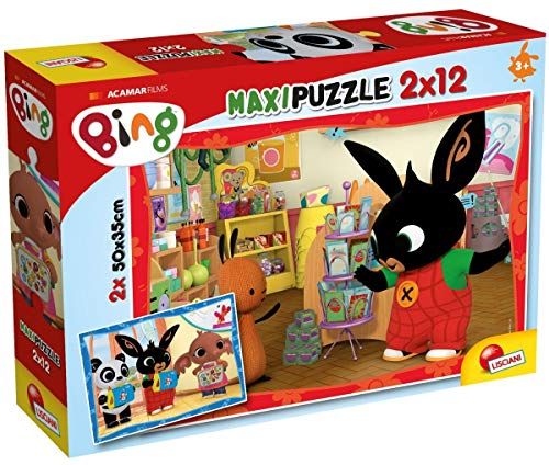 Lisciani 81233 Puzzle supermaxi 12+12 bing - a scuola