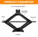 StarTech 2-tons schaarhef - Mechanische krik - Hefhoogte 9–36 cm - Zwaar staal - Handbediende hendel - Noodkrik voor auto, SUV, MPV