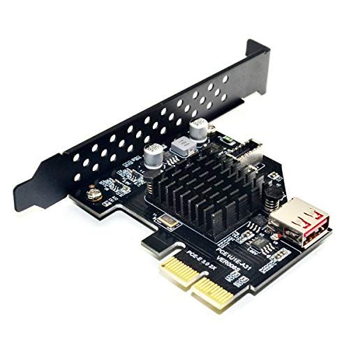 chenyang CY USB 3.1 Frontpaneel Socket & USB 2.0 naar PCI-E Express Card Adapter voor moederbord