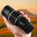 Pinnacle Living Télescope monoculaire professionnel - Grossissement 16x52 - Haute définition - Vision nocturne faible luminosité - Support smartphone et sac inclus - Prisme BAK4 - Noir