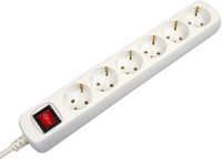 Vb Stekkerdoos - 6-voudig - 5 meter - wit