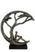 Casablanca decoratieve figuur sculptuur van kunsthars - dromerdroom - met spreukkanhanger - decoratine interieur - kleur: brons - hoogte 32 cm