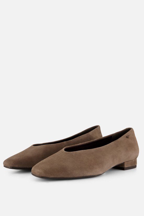 Tamaris Instappers taupe Suede - Maat 38