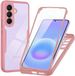Techsuit Hoesje geschikt voor Samsung Galaxy A57 - ColorVerse 360 Case met Screenprotector - Roze