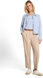 Tom Tailor Loszittende barrel-broek met riem W38 X L28 sky captain blue