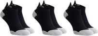 Rogelli Core Dames en Heren 3 pack Korte Hardloopsokken - Zwart/Grijs