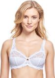 Susa Balconette bh met beugel en voorgevormde cup, medium ondersteuning, wit, 95B
