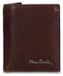 Pierre Cardin portemonnee homme, cuir véritable, noir, compact, 8x10 cm