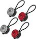 Benson set de phares de vélo à LED - 2x set complet - rond - rouge/blanc - 30 mm