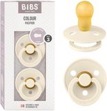 BIBS Colour Fopspeen - 18-48 mnd - 2-pack - Rond - Ivory