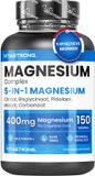 Magnesiumcomplex Vitastrong Magnesium Complex – 5-in-1 Hoogwaardig Magnesium Supplement voor Energie, Spierfunctie, Zenuwstelsel en Botten