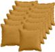 vidaXL - Kussensloop - 12 stuks - Corduroy - Geel - 50 x 50 cm