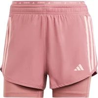 Adidas Own The Run 3 Stripes 2in1 Korte Broek Roze L Vrouw