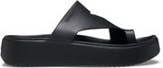 Crocs Getaway Platform Toe Loop Sandalen Dames Zwart