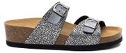 Dr. Brinkmann Bonillo Damenschuhe Pantoletten Fußbett Metallic Freizeit