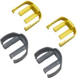 INF 4 stuks verzonken handgreepklemmen voor Kärcher K2/K3/K4/K5/K6/K7, klemslang en handgreep, 4 × ABS snelsluitingen voor hogedrukreinigeraccessoires, 4,2 x 4,2 + 3,5 x 3 cm