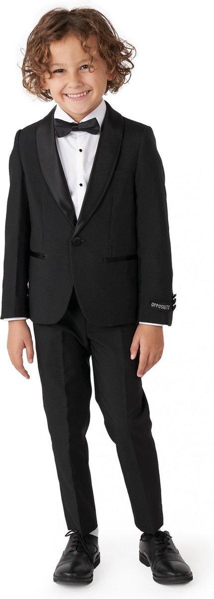 OppoSuits Jet Set Black - Jongens Tuxedo - Chique - Maat: 4 jaar