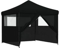 vidaXL Partytent, 292 x 292 x 315 cm, Zwart, Oxford Stof