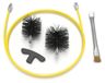 Set de ramonage - Kit de nettoyage de poêle - 3 m d'extension - Nylon