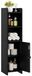 Armoire de salle de bain Organisateur de salle de bain - Armoire d'angle - 19,99 x 19,99 x 78,5 cm - Noir