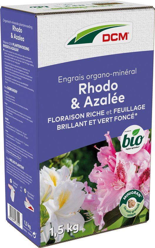 DCM Meststof Rhodo, Hortensia, Azalea & alle zuurminnende planten 1,5 kg