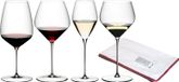 Riedel VELOCE Verkostungsset Gläserset 4er Set + Poliertuch