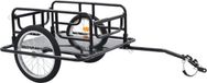 vidaXL Fietstrailer - 130x73x48,5 cm - Staal - Zwart - Bagagefietskar - 50 kg Max. belastbaar gewicht