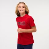 Puma Katoenen kinder t-shirt rood met opdruk
