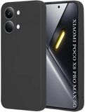 Techsuit Hoesje geschikt voor Xiaomi Poco X8 Pro Max - Soft Flex Silicone Back Cover - Black