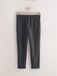 Next - Heren - Formele broek met elastische tailleband en rijke textuur van wol - Grijs