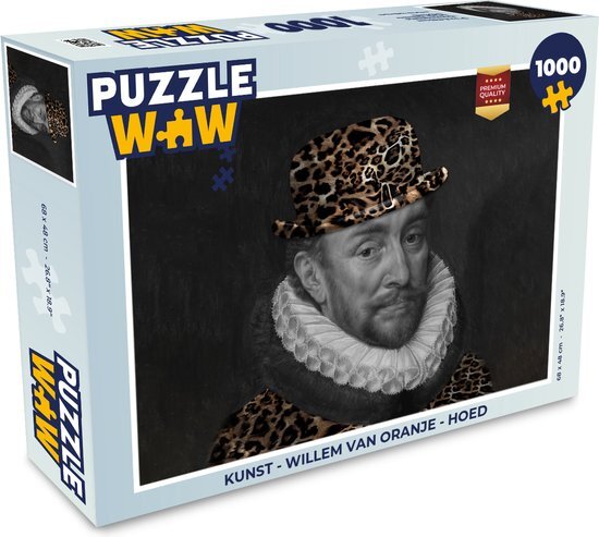 MuchoWow Puzzel Kunst - Willem van Oranje - Hoed - Legpuzzel - Puzzel 1000 stukjes volwassenen