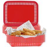 TableCraft Products C1077R Cash and Carry Grande Basket, rood, 12 per pak, 3 stuks