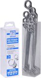 SW-Stahl 00180L dubbele ringsleutelset 6-22 mm, 8-delig, diep gebogen