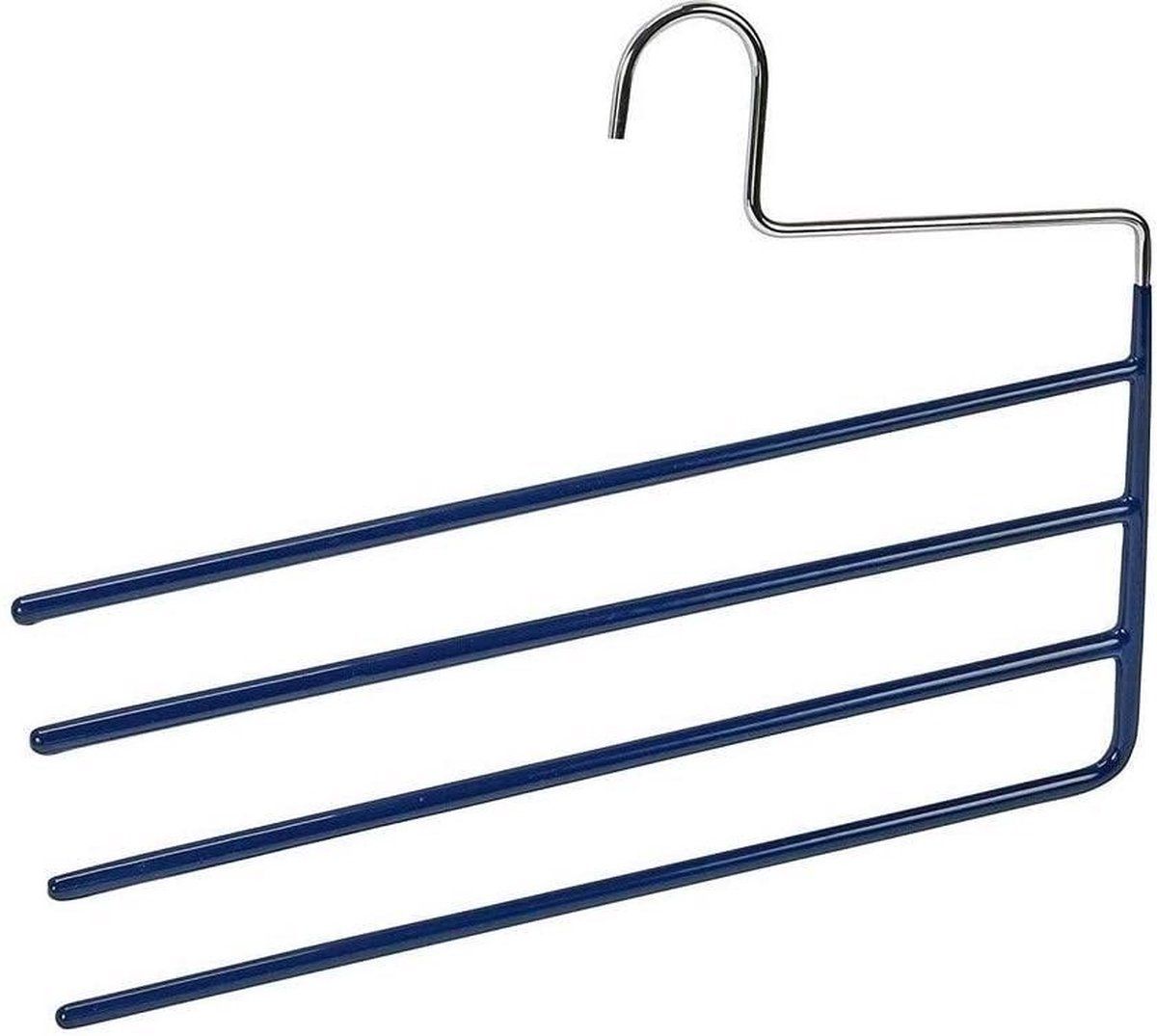 Luxe Kledinghanger/broekhanger Voor 3 Broeken - Zwart - 35 X 36 Cm Kledingkast Hangers