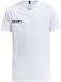 Craft Squad Jersey Solid SS Shirt Junior Sportshirt - Maat 158 - Unisex - wit/zwart
