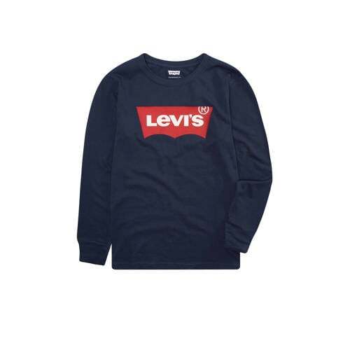 Levi's Levi's Kids longsleeve Batwing met logo donkerblauw