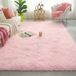 Roze vloerkleden voor meisjesslaapkamer, woonkamer decor, pluizig donzig shagtapijt 4x6, zachte baby speelmat, preppy kinderkamer, indoor tienermat