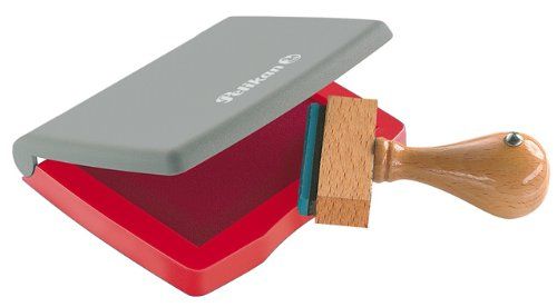 Pelikan Stempelkussens in plastic doosje - grijs, rood