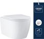 GROHE Start Toilet rond suspendu avec abattant SoftClose - sans bride - évacuation horizontale - sans réservoir encastré - blanc alpin