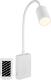 Briloner Smooth Wandlamp oplaadbaar binnen - leeslamp op accu - dimbaar wandverlichting - USB-C - warm wit licht - 36 uur accu - wit