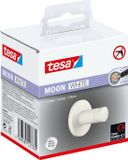 tesa handdoekhaken Moon White mat wit badkamer toilet zonder boren – 37x37x36mm