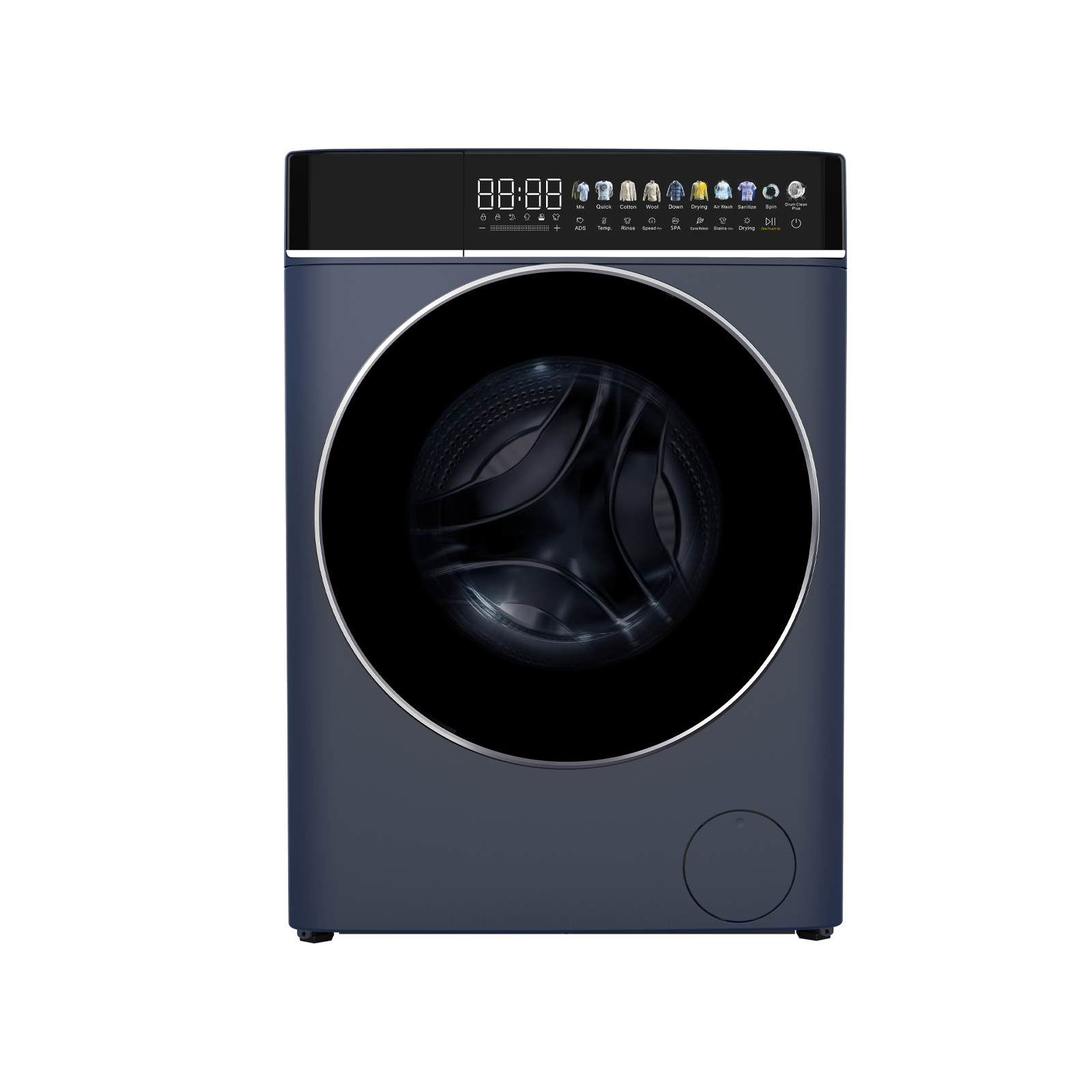 CHiQ CW106581AX - Wasmachine - 10 KG - Full service - Space Pro - Energielabel A-10% - 13.5 Inch Led-touchscreen - 12 programma's - AI Smart - Stoomwassen & Quick Wash - 12 jaar garantie op motor