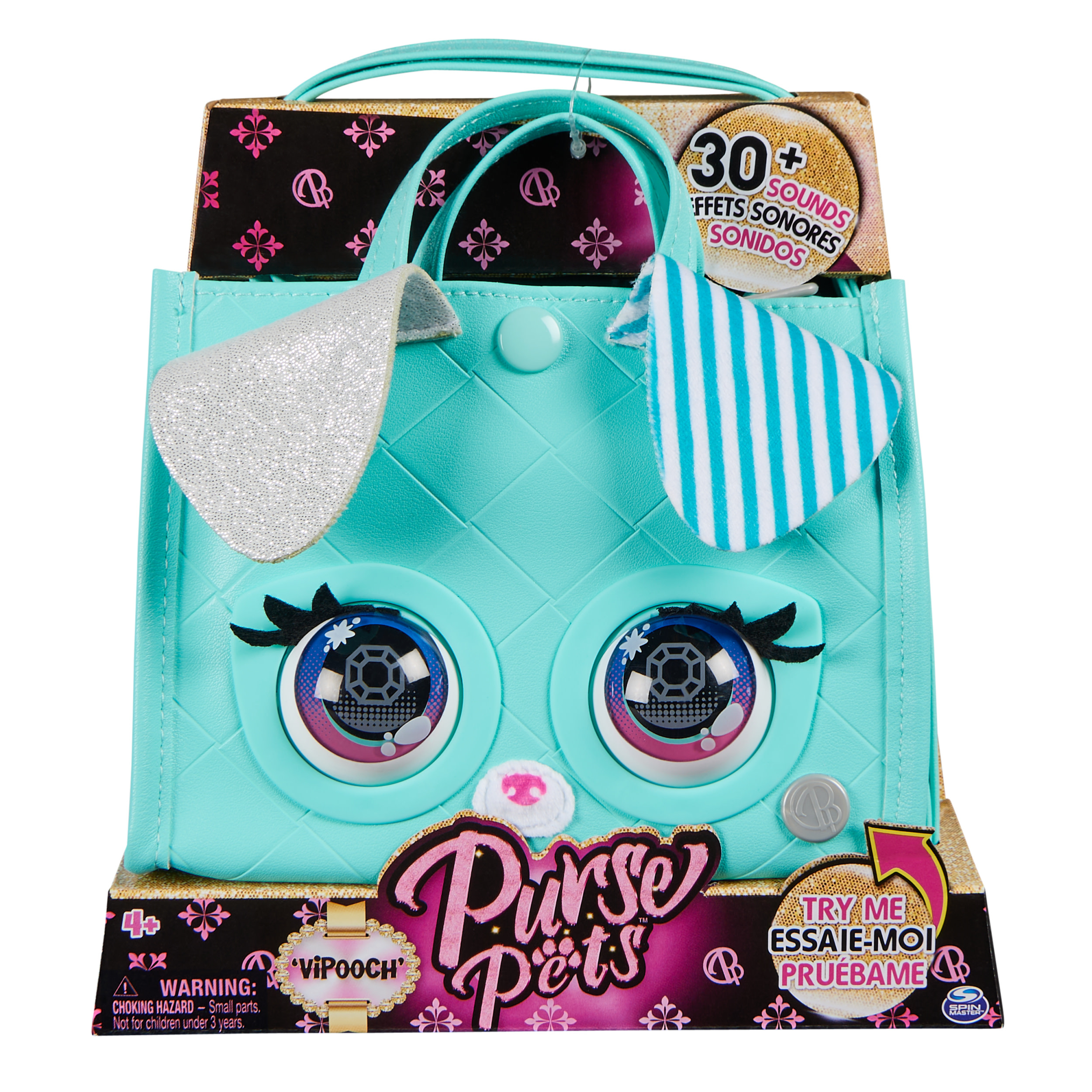 Spin Master Purse Pets - Tote Bag - Puppy - Interactieve Tas & Knuffel met meer dan 30 geluiden en lichteffecten