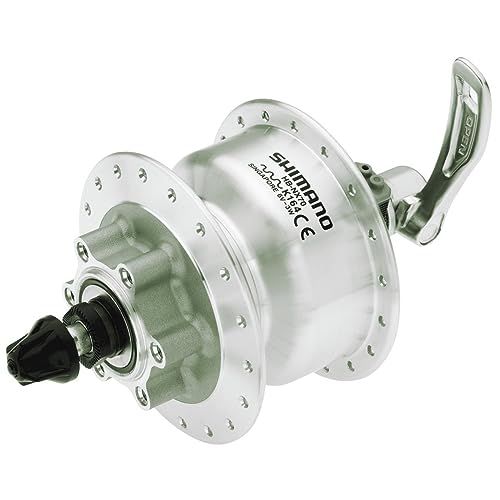 Shimano Dynamonaaf HD-3D32 3 Watt - 36 gaats - voor 6-bouts remschijf - snelspanner - zilver