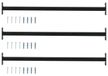 Barre de sécurité réglable pour fenêtre 3 pièces 710 -1200 mm Acier