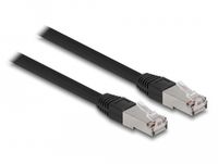 DeLOCK 80126 Netwerkkabel Zwart 1 m Cat6a S/FTP