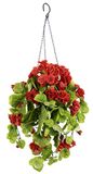 Flair Flower Kunstmatige hangende geraniums in pot