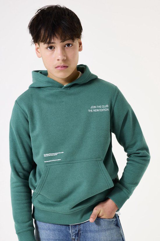 Garcia Jongens Print Sweater Groen Lange mouw