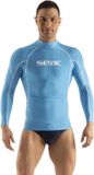 Seac RAA Long Evo rashguard met lange mouwen voor heren - UV zwem en snorkeltop - Lichtblauw - XXXL