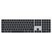 Apple Magic Keyboard Numeric avec Touch ID QWERTZ Suisse Noir, Argent
